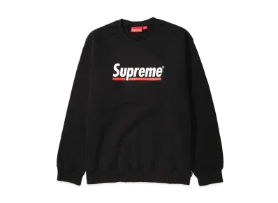 Supreme Underline Crewneck "Black"