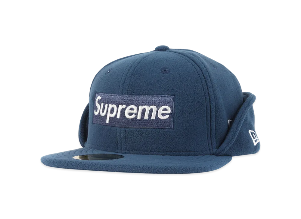 Supreme x NEW ERA Polartec Earflap "Navy"