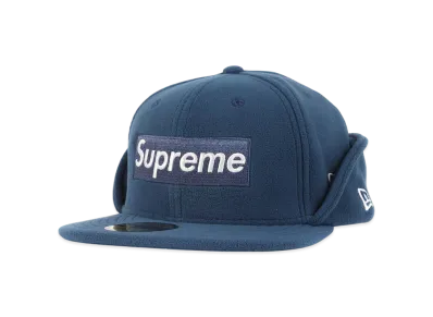 Supreme x NEW ERA Polartec Earflap "Navy"