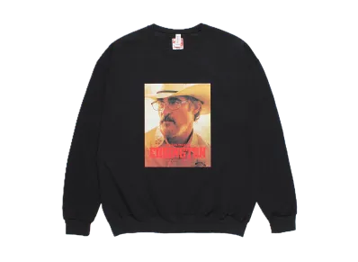 WACKO MARIA x EDDINGTON Crew Neck Sweat Shirt "Black"