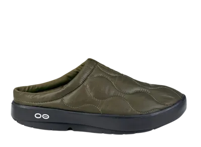 OOFOS OOcoozie Thermo Mule "Black/Alpine Moss"