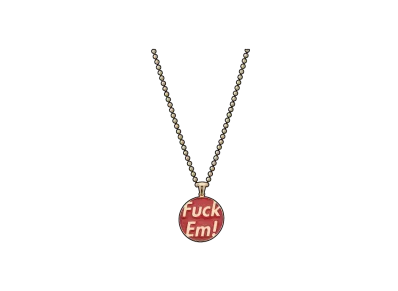 Supreme x Jacob&Co Fuck Em Pendant "Gold"