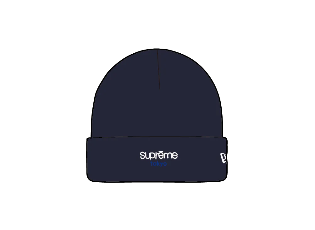 Supreme x New Era Classic Logo Shop Beanie (tokyo) 