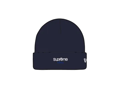 Supreme x New Era Classic Logo Shop Beanie (tokyo) "Navy"