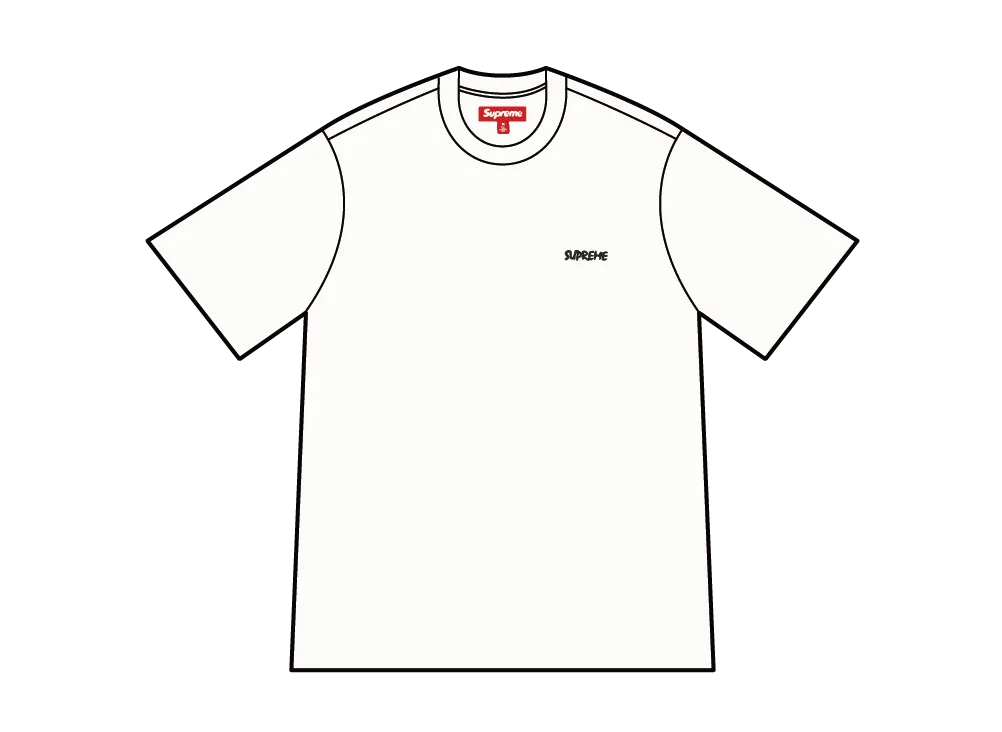 Supreme Washed S/S Top "White"