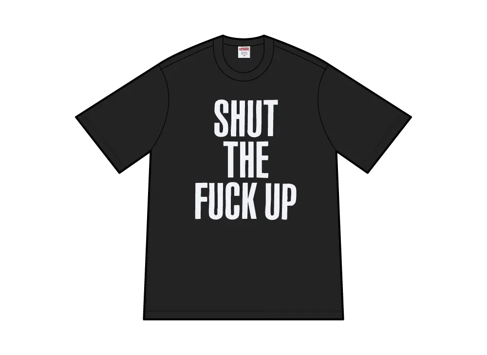 シュプリーム x ナンバーナイン シャットアップ Tシャツ "ブラック"
