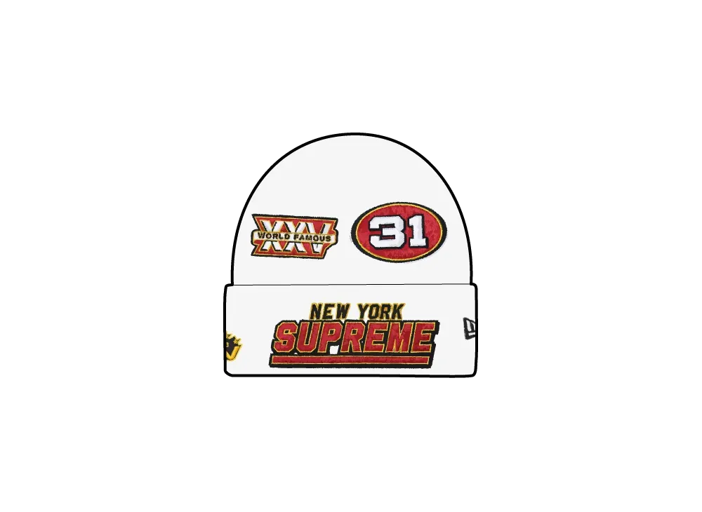 Supreme x New Era Football Beanie 