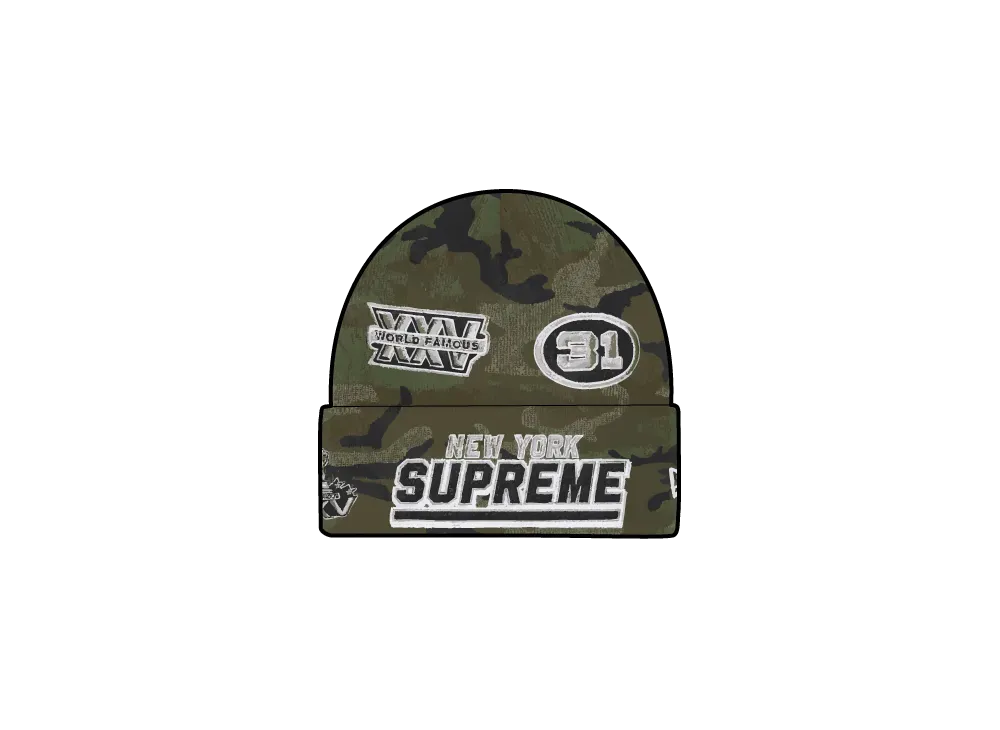 Supreme x New Era Football Beanie 