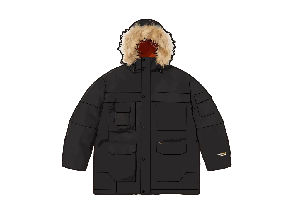 シュプリーム コーデュラ スノーケル コート "ブラック"