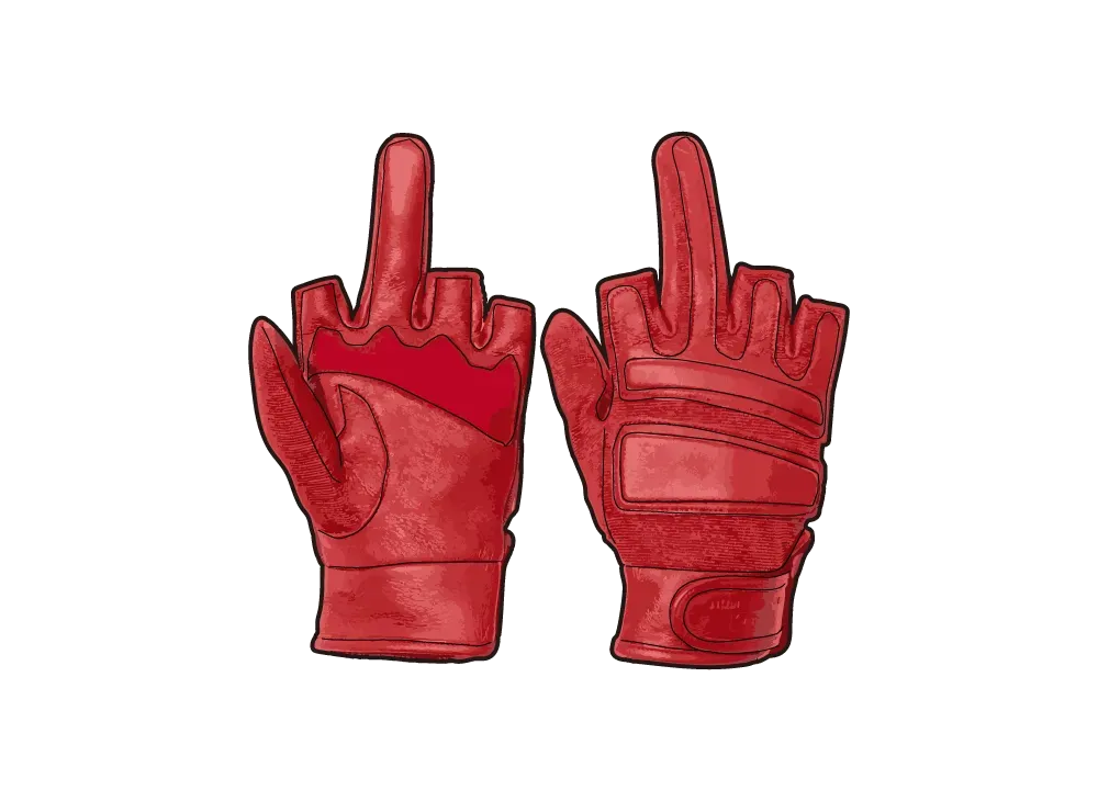 Supreme x Number (N)ine Leather Gloves "Red"