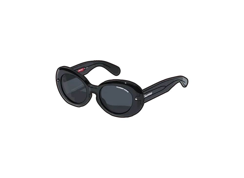 シュプリーム x ナンバーナイン サングラス "ブラック"