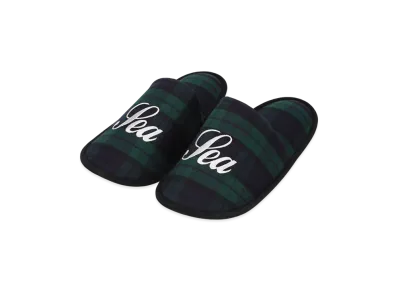 WIND AND SEA Script Black Watch Slipper "Mix"