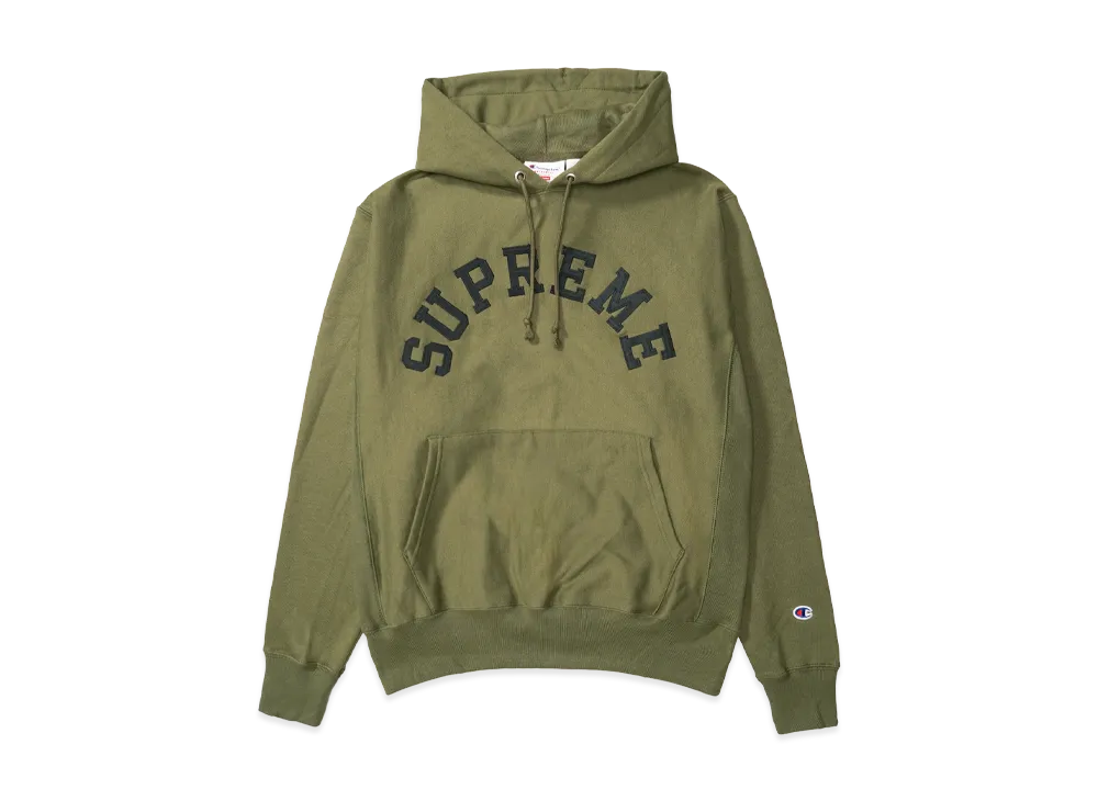 Supreme x Champion Hooded Sweatshirt "Olive"