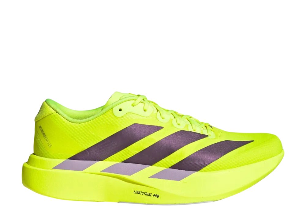adidas Adizero Evo SL "Solar Yellow/Aurora Plum"