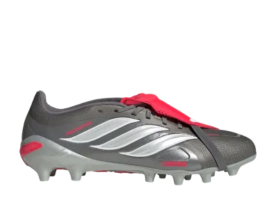 adidas Predator League FT AG Cleats "Iron Metallic/Zero Metalic/Lucid Red"