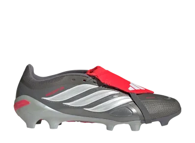adidas Predator League FT FG Cleats "Iron Metallic/Zero Metalic/Lucid Red"