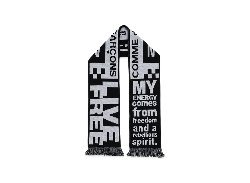 COMME des GARCONS x NGV Scarf "Black"