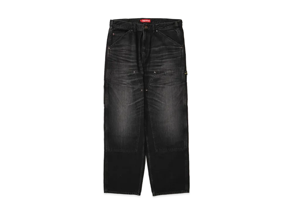 シュプリーム ウォーンダブルニーデニムペインター ジーンズ "ウォッシュドブラック"