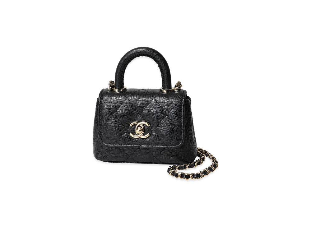 CHANEL Micro Mini Shoulder Bag Matelasse "Black"