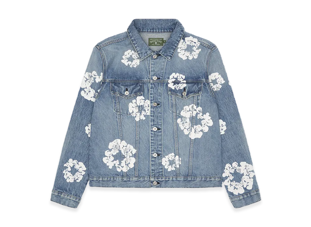 DENIM TEARS Cotton Wreath Denim Jacket "Light Wash"