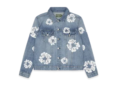 DENIM TEARS Cotton Wreath Denim Jacket "Light Wash"