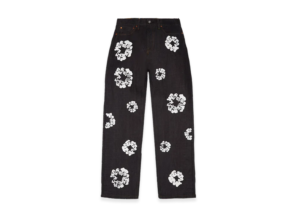 DENIM TEARS Baggy Cotton Wreath Denim Pant "Selvedge"