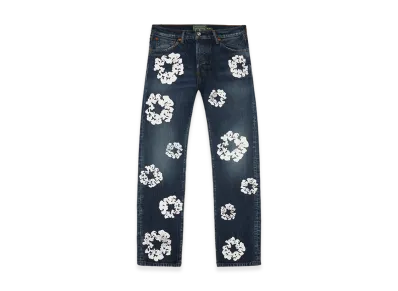 DENIM TEARS Straight Cotton Wreath Denim Pant "Dark Wash"