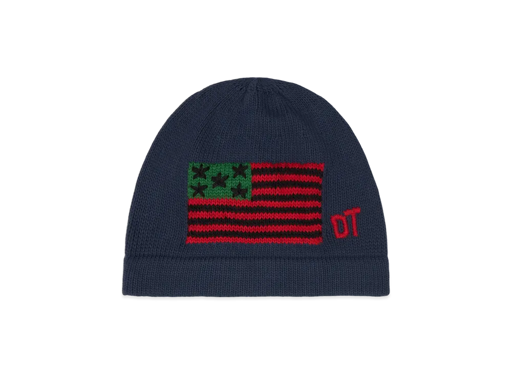DENIM TEARS DT Flag Beanie "Navy"