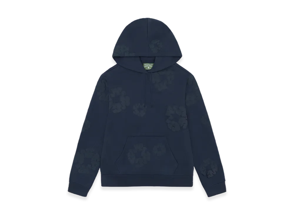 DENIM TEARS Mono Cotton Wreath Hoodie "Navy"