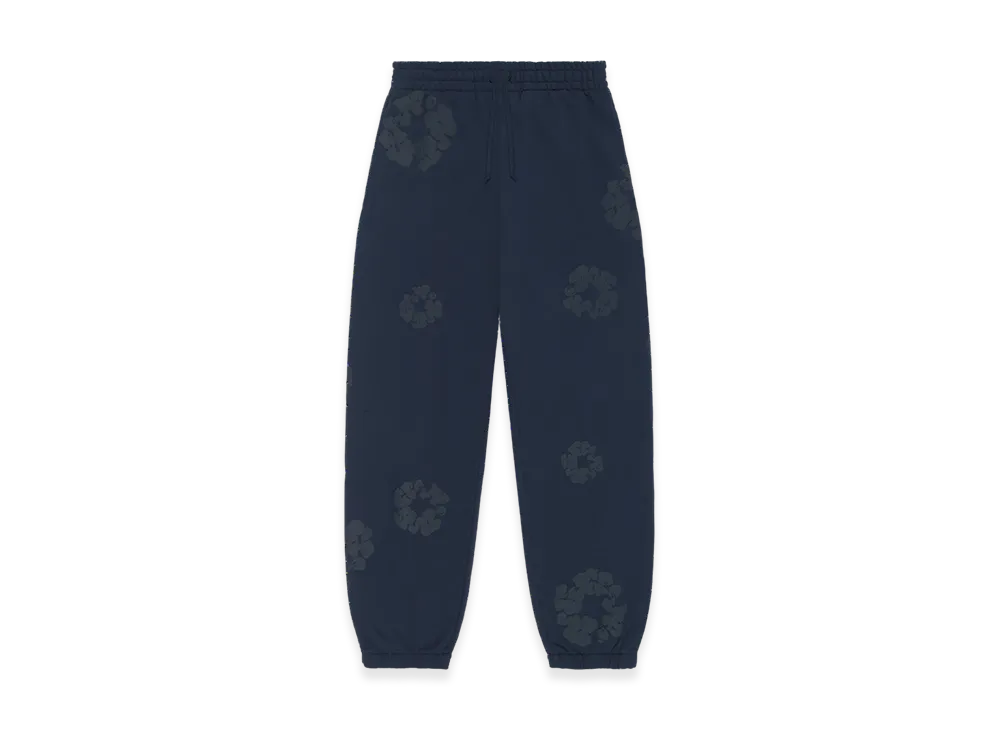 DENIM TEARS Mono Cotton Wreath Sweatpants "Navy"