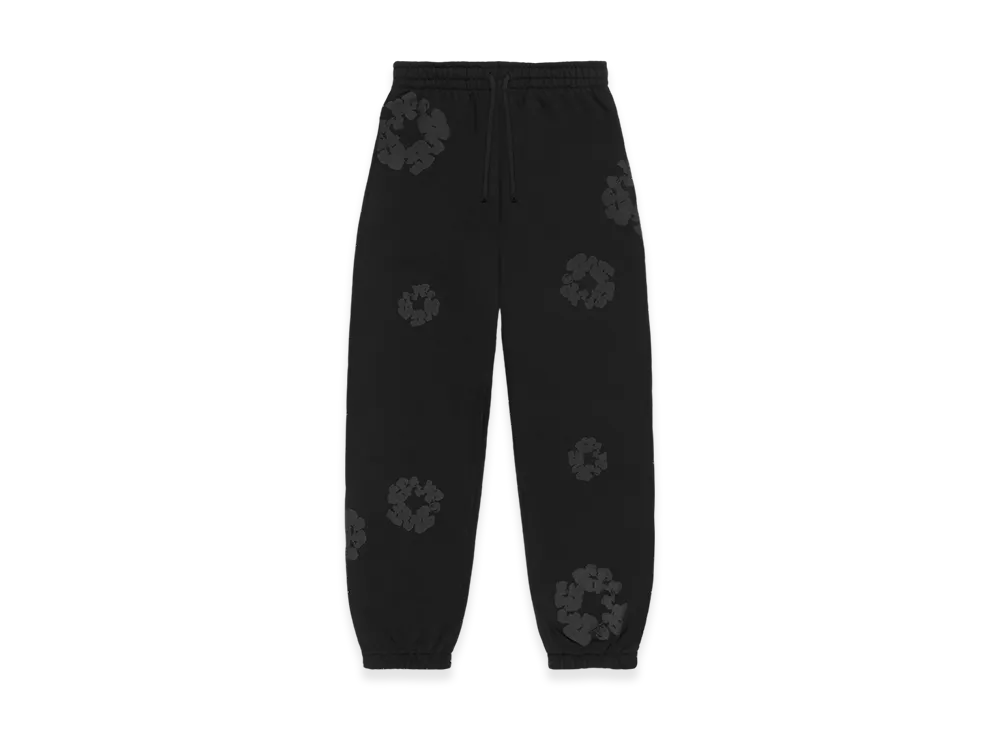 DENIM TEARS Mono Cotton Wreath Sweatpants "Black"