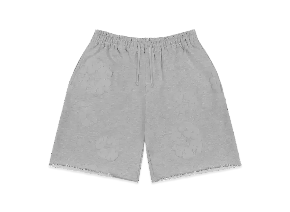 DENIM TEARS Mono Cotton Wreath Sweatshorts "Grey"