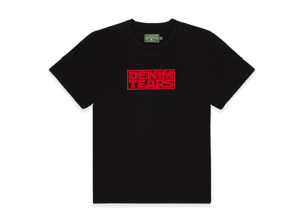 DENIM TEARS Box Logo Tee "Black"