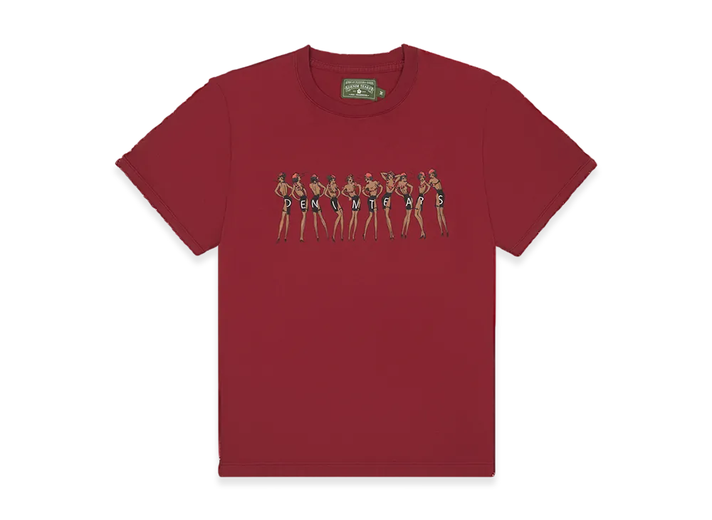 DENIM TEARS Dancer Tee "Burgundy"