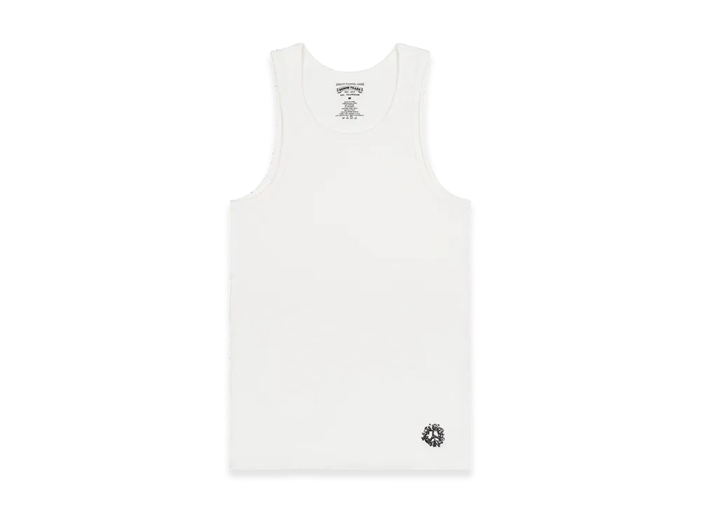 DENIM TEARS Peace Wreath Tank Top "White"