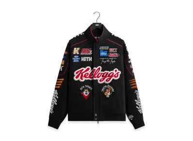 Kith Treats x Kellogg's Frosted Flakes Cereal & Tony the Tiger Racing Jacket "Black"