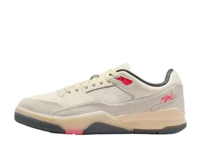 Nike Women's Jordan Flight Court "Pale Ivory/Anthracite/Infrared 23"