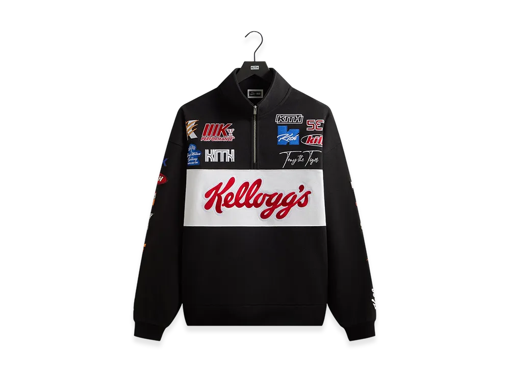 Kith Treats x Kellogg's Frosted Flakes Cereal & Tony the Tiger Racing Nelson Quarter Zip "Black"