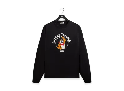 Kith Treats x Kellogg's Frosted Flakes Cereal & Tony the Tiger They're Treats Long Sleeve Tee "Black"