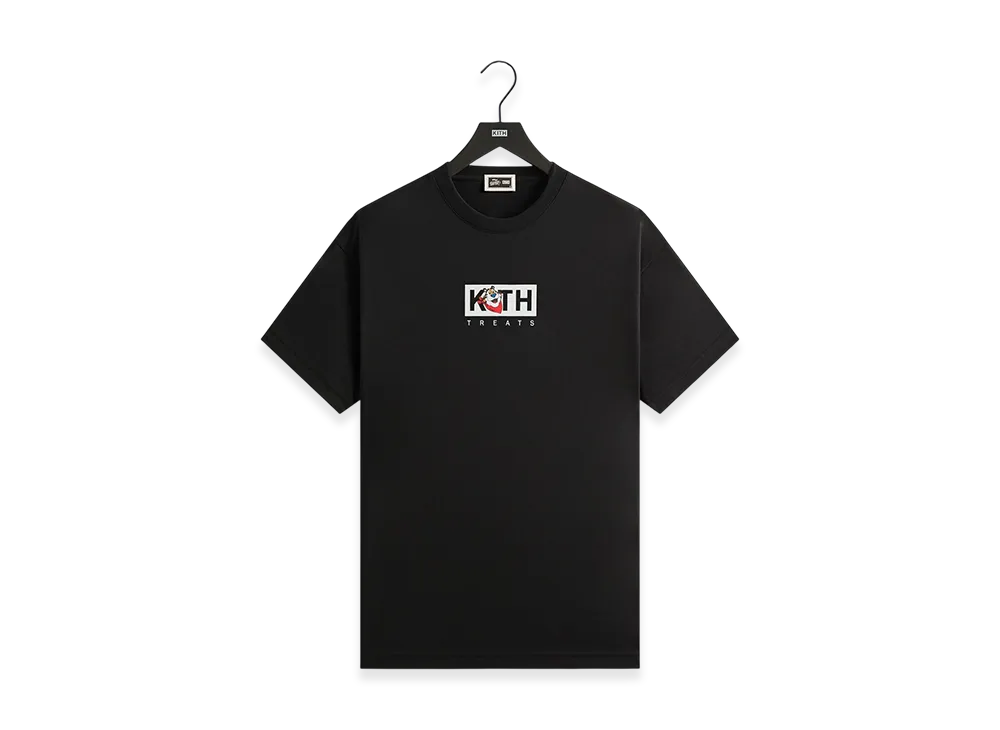 Kith Treats x Kellogg's Frosted Flakes Cereal & Tony the Tiger Classic Logo Tee "Black"