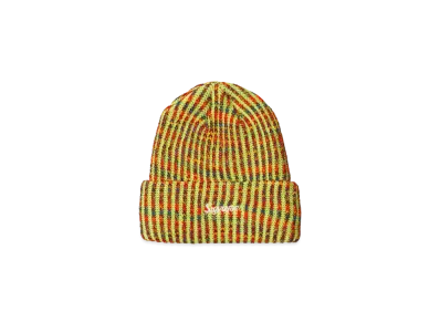 Supreme Rainbow Loose Gauge Beanie "Neon Yellow"