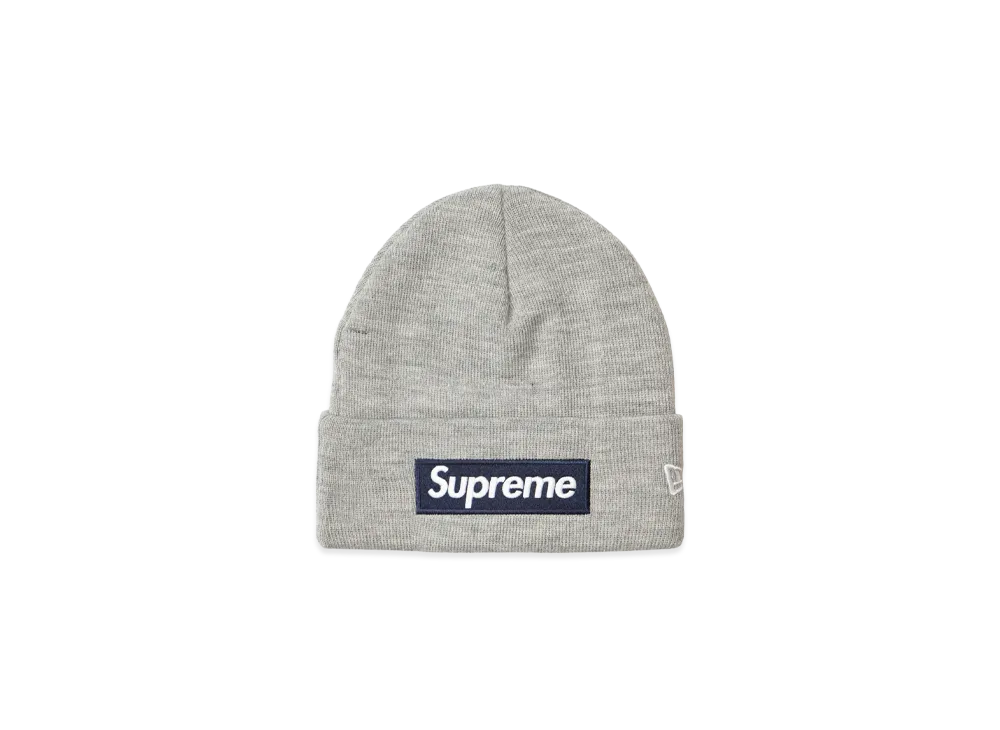 Supreme x NEW ERA Box Logo Beanie (25FW) "Heather Grey"