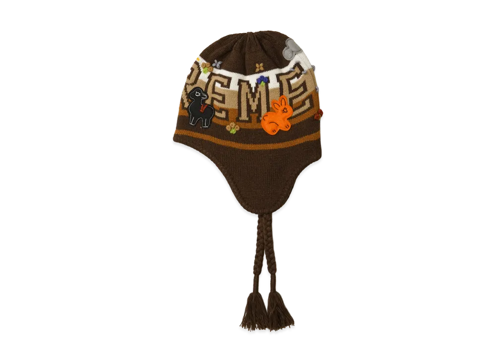 Supreme Felt Applique Earflap Beanie 