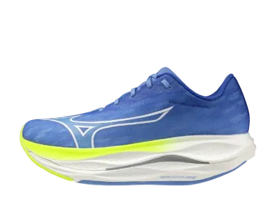 Mizuno Women's Wave Rebellion Flash 3 "Blue/White/Yellow"