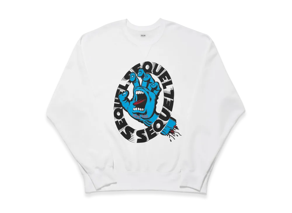 FRAGMENT x SANTA CRUZ x SEQUEL Crew Neck Sweat "White"