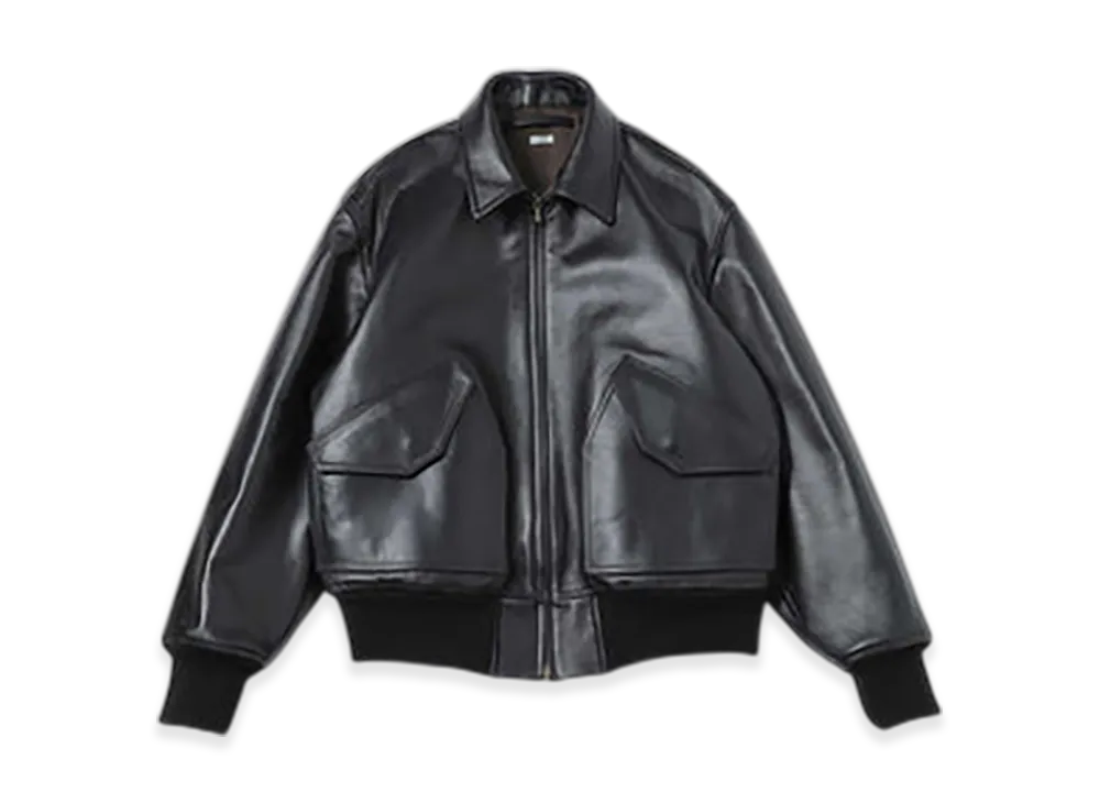A.PRESSE Leather CWU-45 Flight Jacket "Black"