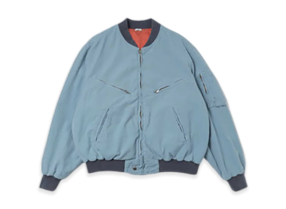 A.PRESSE Vintage Silk Cotton Test Pilot Model Jacket "Blue"