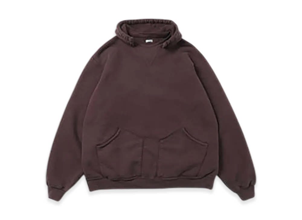 A.PRESSE Vintage Attached Hood Sweat Parka "Burgundy"