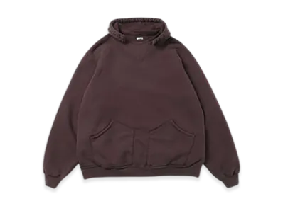 A.PRESSE Vintage Attached Hood Sweat Parka "Burgundy"