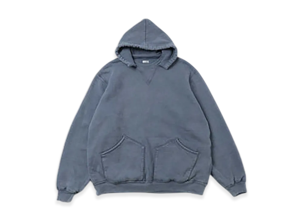 A.PRESSE Vintage Attached Hood Sweat Parka "Blue"